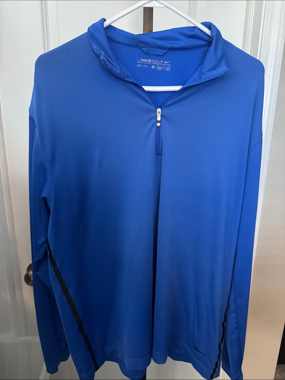 Nike Blue Men's Quarter-Zip Golf Pullover